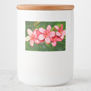 Rótulo Para Comida Plumérias