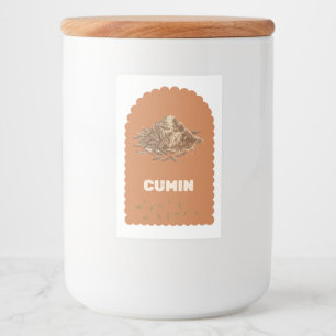 Rótulo Para Comida Pote de Armazenamento de Cozinha Moderna Minimalis
