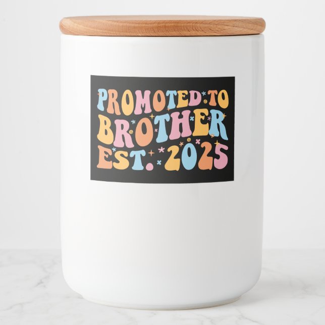 Rótulo Para Comida Promovido Ao Irmão Est. 2025 III (Frente)