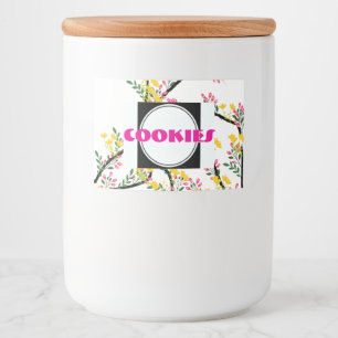 Rótulo Para Comida Recipiente de Comida Boa Cookies