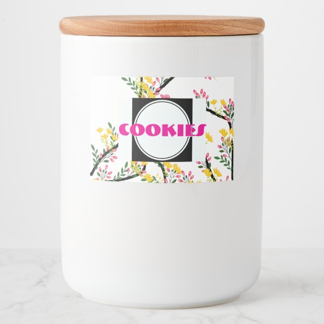 Rótulo Para Comida Recipiente de Comida Boa Cookies  (Frente)
