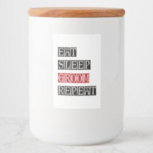 Rótulo Para Comida Repetir o Groom de Repouso