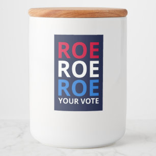 Rótulo Para Comida Roe Seu Voto I
