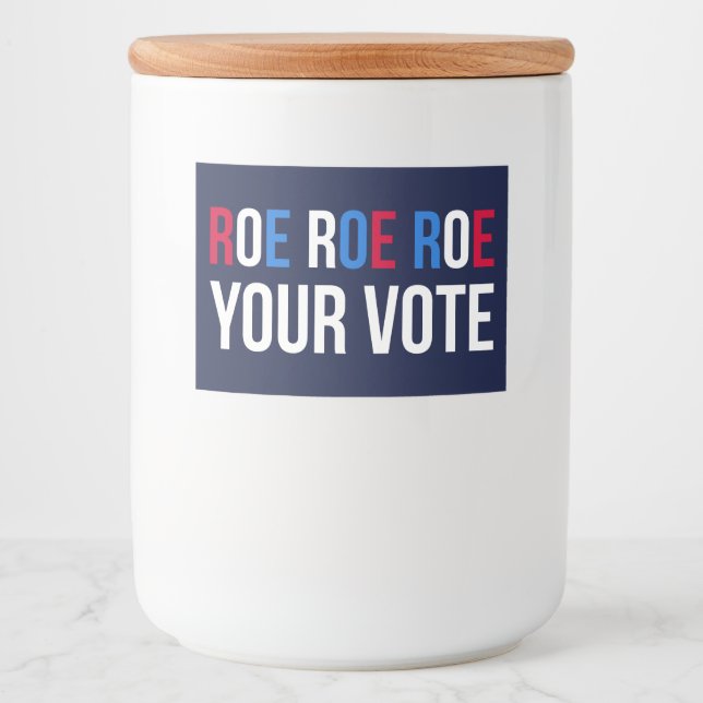 Rótulo Para Comida Roe Seu Voto II (Frente)