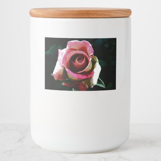 Rótulo Para Comida rosa (Frente)