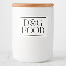 Rótulo Para Comida Rótulo de Armazenamento de Comida de Cachorro Com 