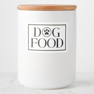 Rótulo Para Comida Rótulo de Armazenamento de Comida de Cachorro Com
