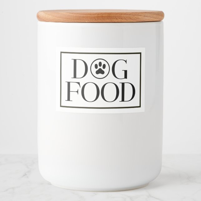 Rótulo Para Comida Rótulo de Armazenamento de Comida de Cachorro Com  (Frente)