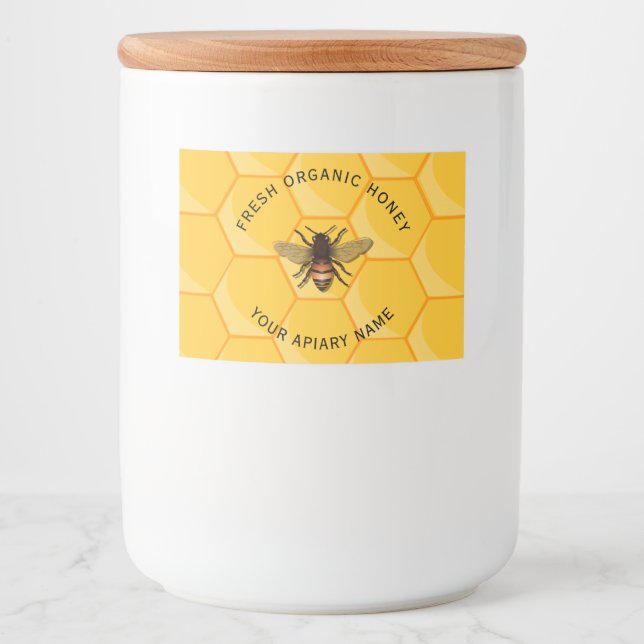 Rótulo Para Comida Rótulo de Comida de abelhas (Frente)