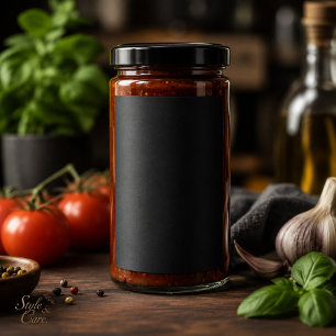 Rótulo Para Comida Rótulo de Recipiente de Comida Preto Sólido 2x3 Pe