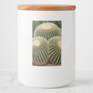 Rótulo Para Comida Rótulo do Contêiner de Comida de Cactus Verde