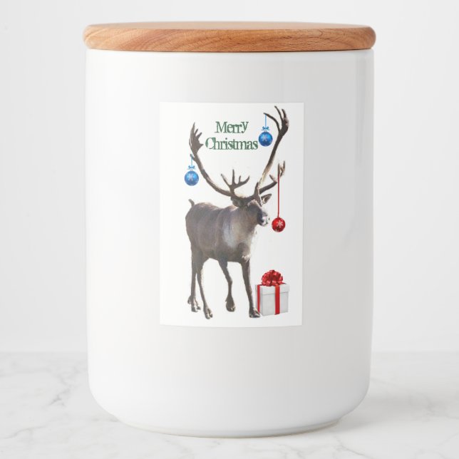 Rótulo Para Comida Rótulo do contentor da comida 2x3 do riendeiro (Frente)