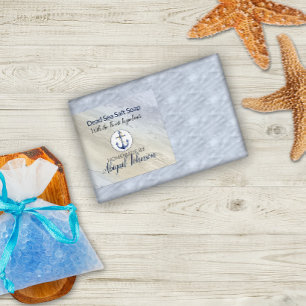 Rótulo Para Comida Sabão artesanal de argila salgada do mar do morto