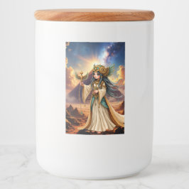 Rótulo Para Comida Sacerdotisa Celestial da Pirâmide Dourada.