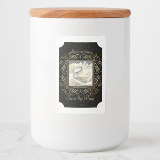 Rótulo Para Comida Salvar o tíquete de script de pontos de folha ouro