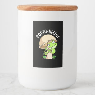 Rótulo Para Comida Sapo E Cogumelo