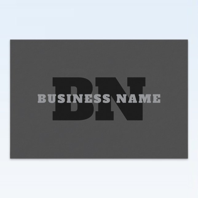 Rótulo Para Comida Seu nome ou nome comercial | Cinza Masculina Moder (Criador carregado)