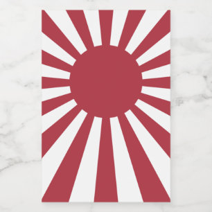 Rótulo Para Comida Sinalizador Sun Imperial de Ascensão do Japão, Edo