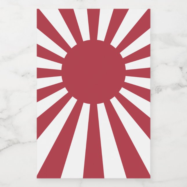 Rótulo Para Comida Sinalizador Sun Imperial de Ascensão do Japão, Edo (Rótulo Único)