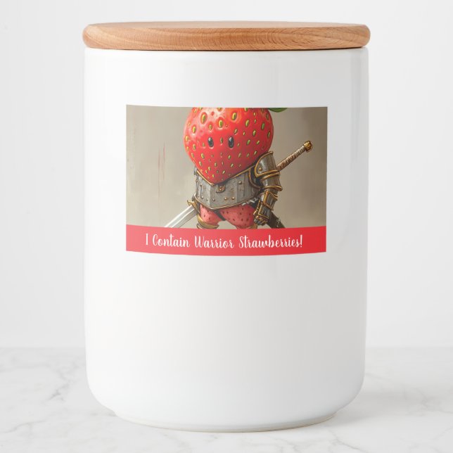 Rótulo Para Comida Strawberry Warrior (Frente)