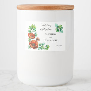 Rótulo Para Comida Sublime Cápsulas Vermelhas de Aquarela no Estilo d