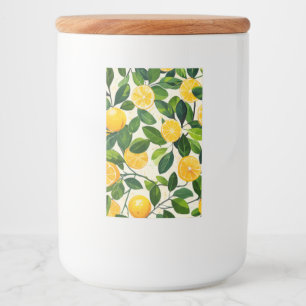 Rótulo Para Comida "Sunny Lemon Storage Jar"