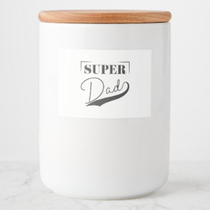 Rótulo Para Comida Super Pai