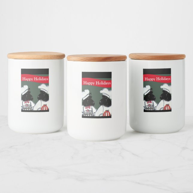 Rótulo Para Comida Terriers escoceses (Garrafas)