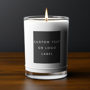 Rótulo Para Comida Texto Ou Logotipo Personalizado Minimalista