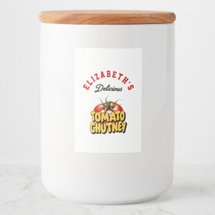 Rótulo Para Comida Tomato Chutney