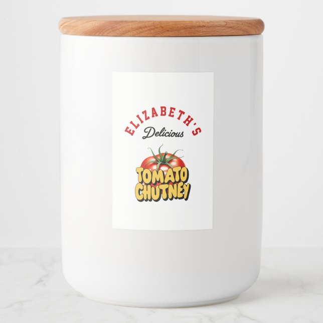 Rótulo Para Comida Tomato Chutney (Frente)