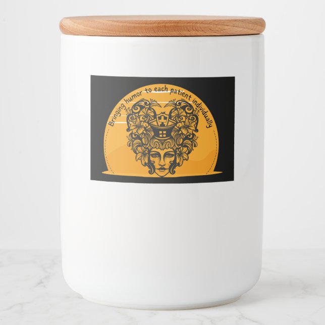 Rótulo Para Comida Trazendo humor a cada paciente individualmente (Frente)