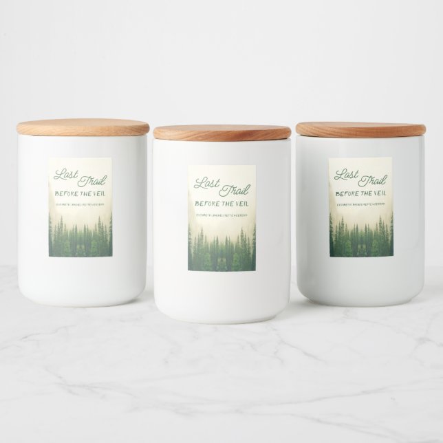 Rótulo Para Comida Última Trilha Antes Da Bachelorette Do Véu (Garrafas)