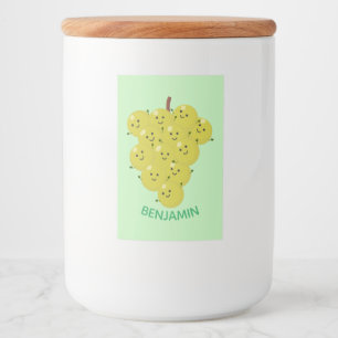 Rótulo Para Comida Um belo cacho engraçado de ilustração de desenh