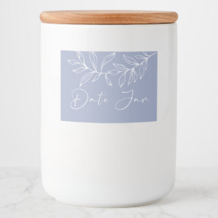 Rótulo Para Comida Vaso de Flores de Vinca para Noite de Encontro