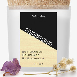 Rótulo Para Comida Velas de cores amarelas amarelas amarelas do Paste