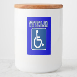 Rótulo Para Comida Veterano deficiente