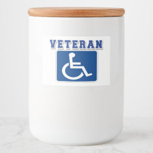 Rótulo Para Comida Veterano deficiente