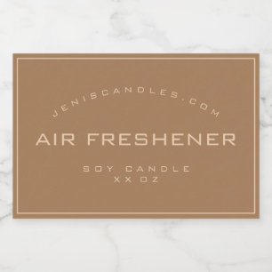 Rótulo Para Comida Vintage rustica minimalista - Vela simples de esti