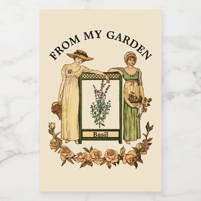 Rótulo Para Comida Vintage Victorian Era Comida (Rótulo Único)