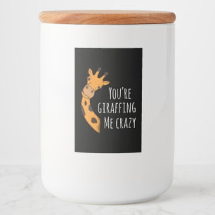 Rótulo Para Comida Você está me deixando louco