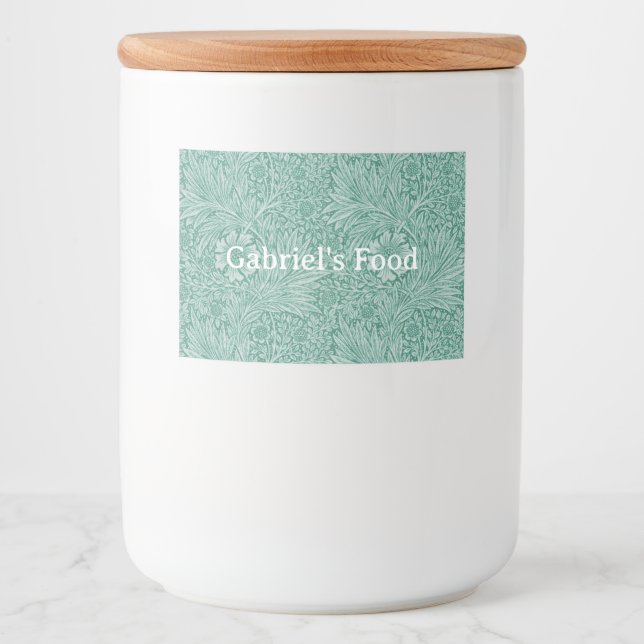 Rótulo Para Comida William Morris Floral Wallpaper (Frente)