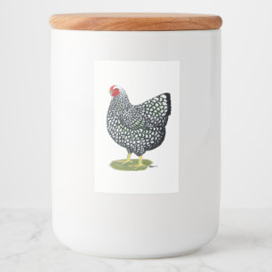Rótulo Para Comida Wyandotte: Hen lacado por prata