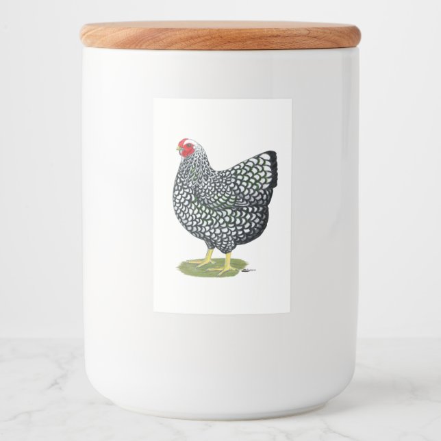 Rótulo Para Comida Wyandotte: Hen Lado-Prateado (Frente)
