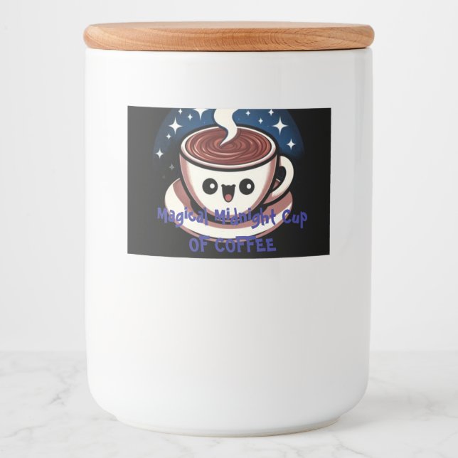 Rótulo Para Comida Xícara Mágica De Café (Frente)