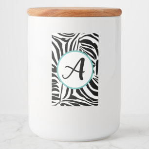 Rótulo Para Comida Zebra Pattern