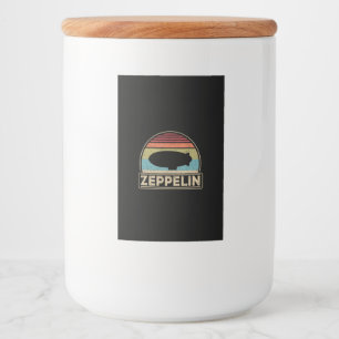 Rótulo Para Comida Zeppelin Vintage Retro Zeppelin Camisa Dirigível