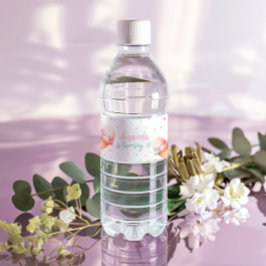 Rótulo Para Garrafa D'água Aqui está a Festa de aniversário do Sorvete Scoop