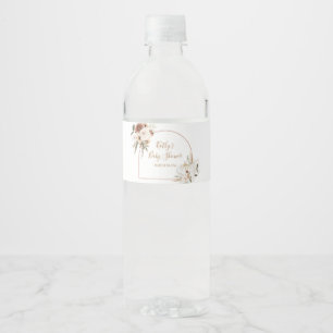 Rótulo Para Garrafa D'água Arco Floral Russo Da Bomba Cai Apaixonado