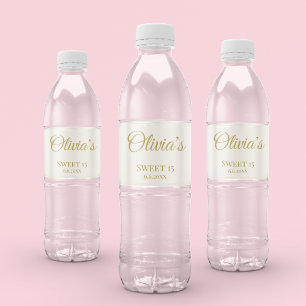 Rótulo Para Garrafa D'água Balé Rosé Soirée, personalizado